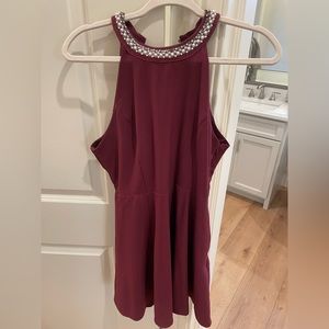 Maroon dress! Perfect for Christmas party